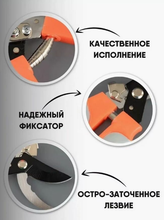 Сучкорезы Ручные Секатор садовый/ сучкорез/ садовые ножницы для обрезки веток и цветов