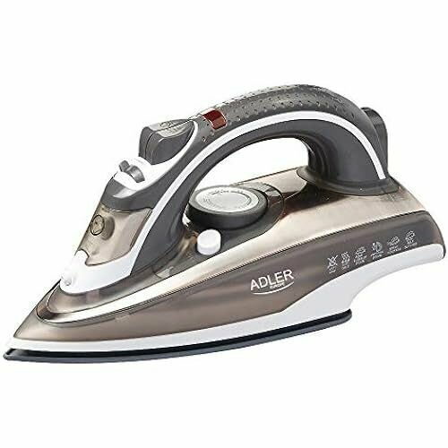Adler AD5030 Паровой утюг 3000 Вт Керамическая подошва Самоочищающаяся с защитой от известкового налета Коричневый Серый Белый 1195100₽