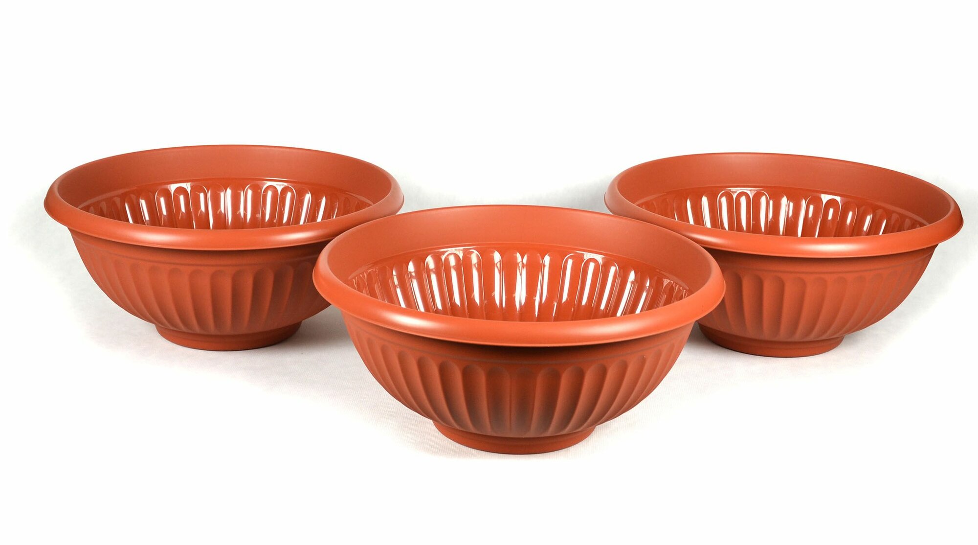 Кашпо-миска Ливия D30см терракот / 3 шт