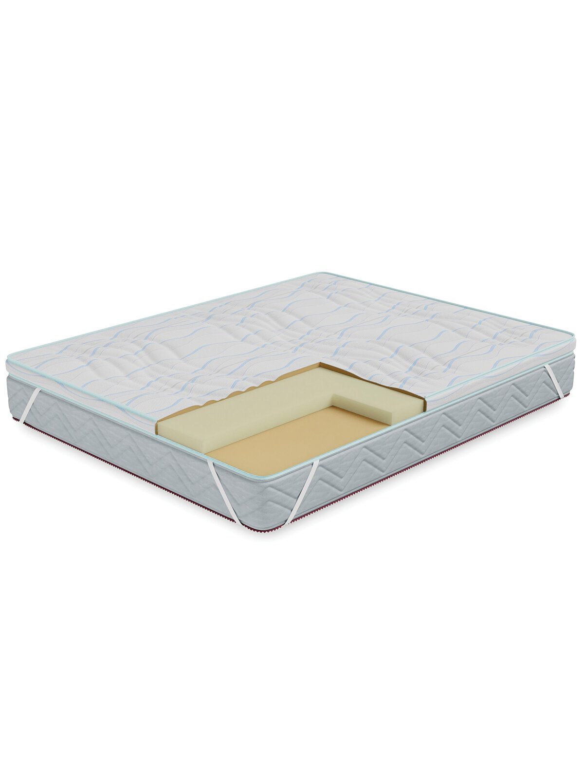 Наматрасник Beneli соник-латекс высокоэластичная пена с Latex Foam высота 6 см 180х200 см 1 шт.