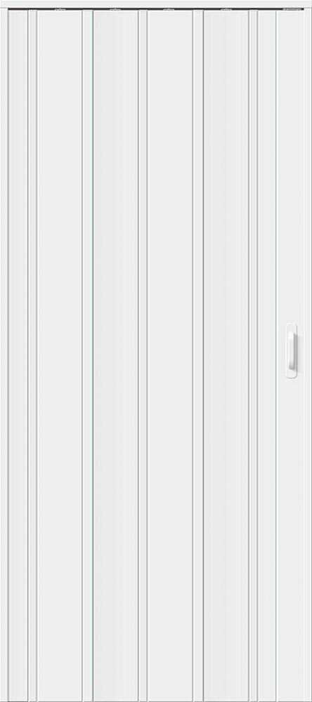 фото Дверь-Книжка Складная Винил Bravo ДСК 007 Белый Глянец Межкомнатная 840x2030мм / Браво.