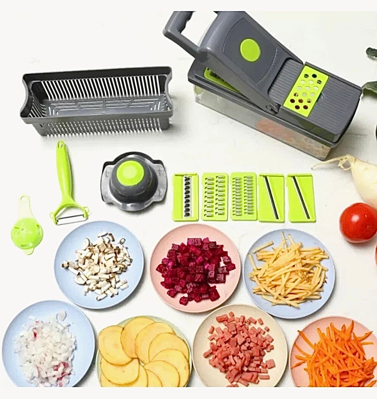 Овощерезка, Терка для овощей, Овощерезка 14 в 1, Измельчитель Veggie slicer — фото 1