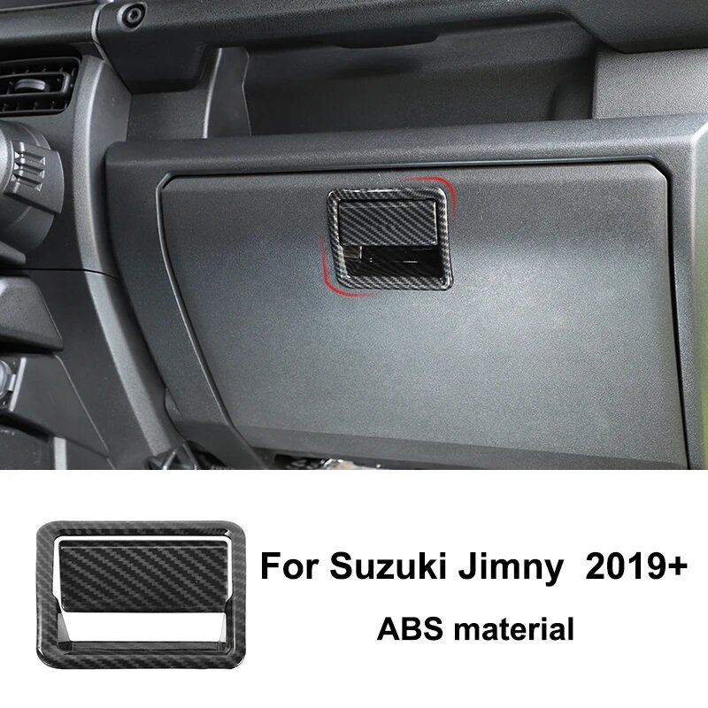 BAWA углеродное волокно внутренняя отделка наклейки накладка для Suzuki Jimny 2019 2020 2021 2022 аксессуары для защиты автомобиля Passenger trim