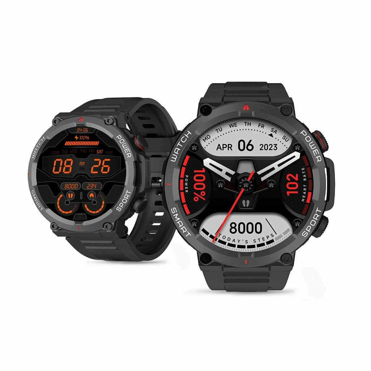 Умные часы Blackview W50 с функцией Bluetooth Talk, Часы для отслеживания фитнеса, черное