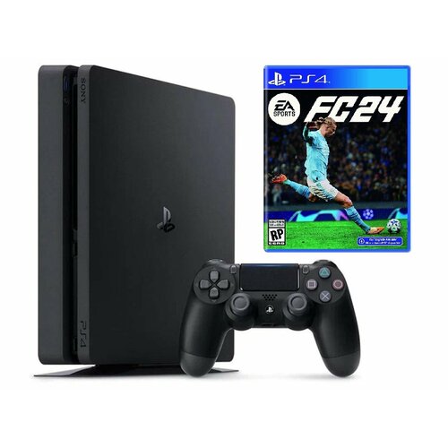 Игровая приставка Sony PlayStation 4 Slim 500 ГБ HDD черный FIFA 24 5698000₽