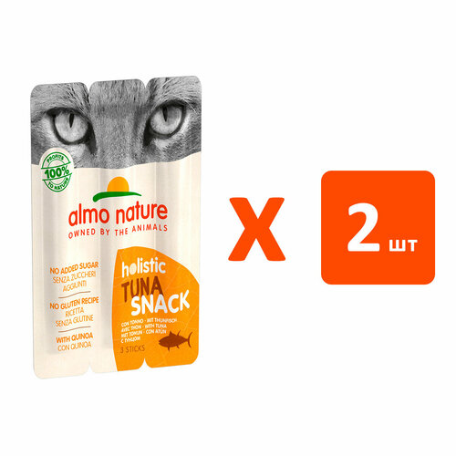 Лакомство Almo Nature для кошек колбаски с тунцом 3 шт 1 шт х 2 538₽