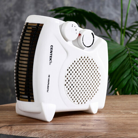 Изображение Комплект 5 шт, Тепловентилятор CENTEK CT-6001, 2000 Вт, 3 режима работы, 2 рабочих положения, белый