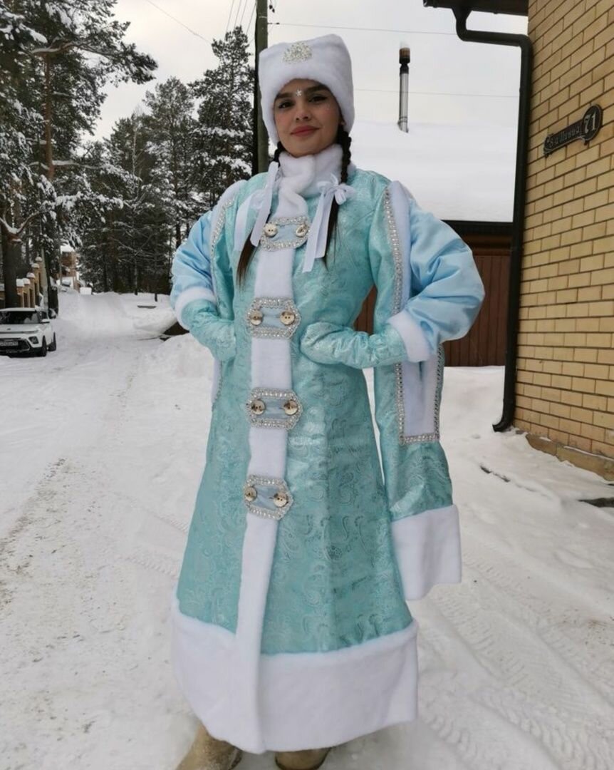 Костюм Снегурочки Боярский парчовый