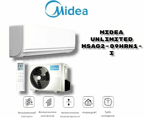 Сплит-система Midea UNLIMITED MSAG2-09HRN1-I — купить в интернет ...