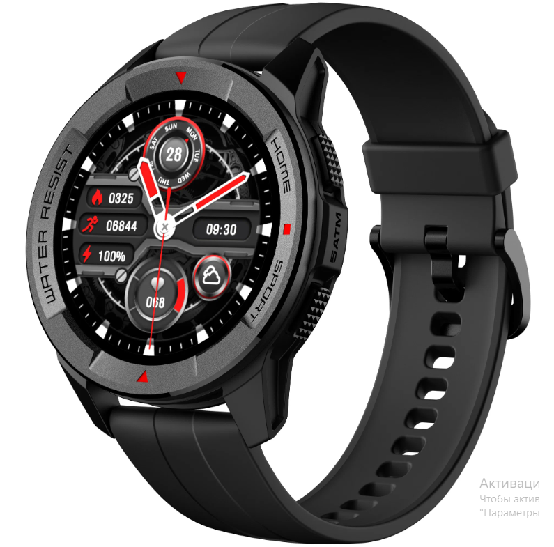 Смарт-часы Xiaomi Mibro Watch X1, круглый корпус, IP68, экран 1,3", черные