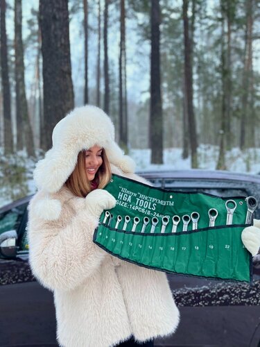 Изображение товара Набор трещоточных комбинированных ключей 8-24 мм /14 предметов