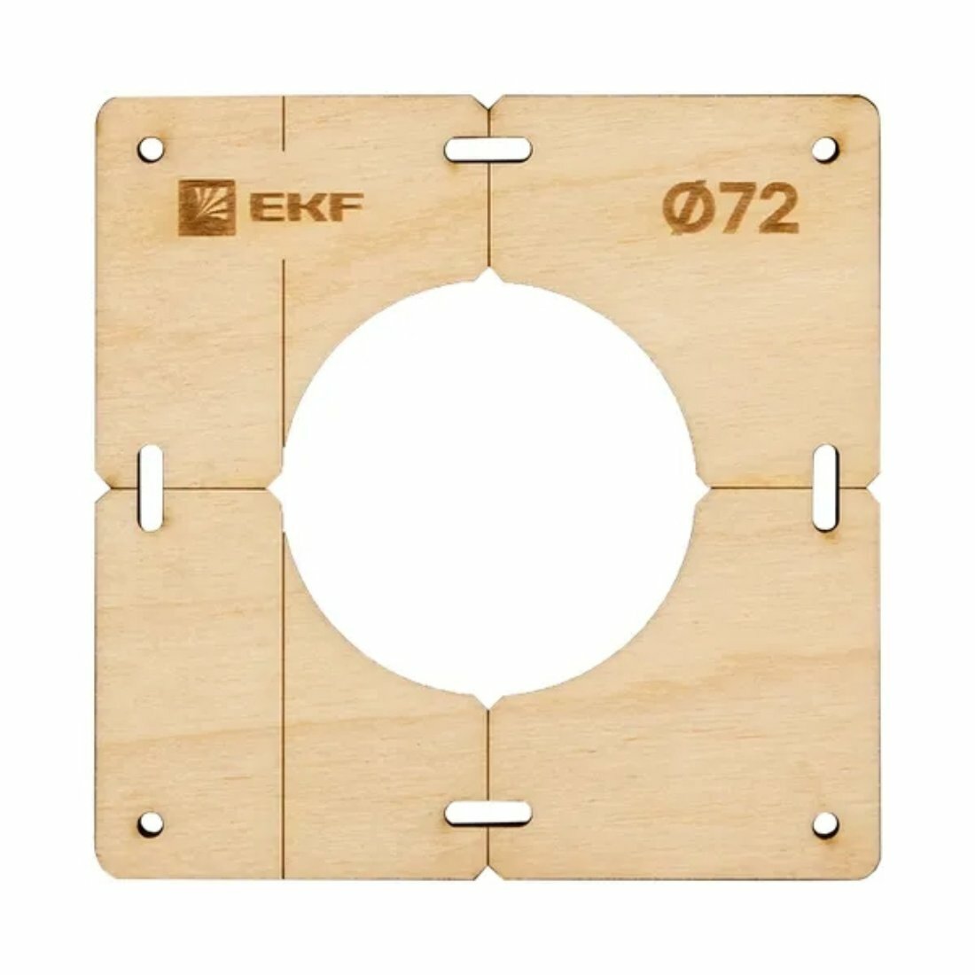 Изображение Комплект шаблонов для подрозетников EKF PROxima Expert D72 мм фанера sh-d72-k