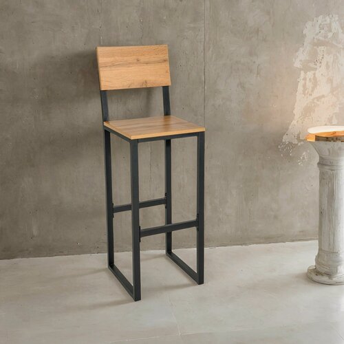 Изображение товара Стул барный металлический кухонный со спинкой