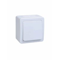 Выключатель Гермес Plus открый 1кл. IP54 белый
