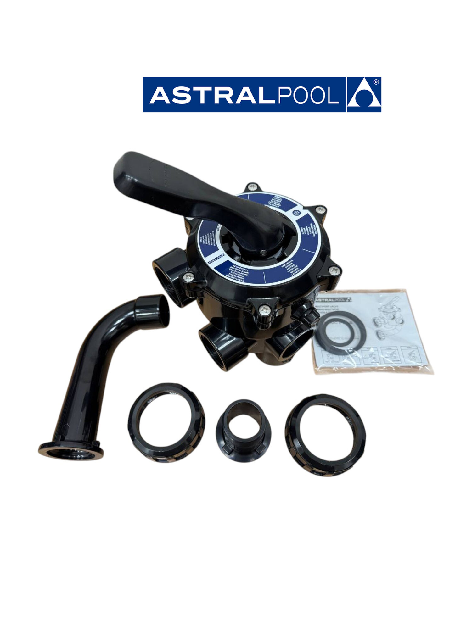 Вентиль Classic Plus с патрубком  соединение 1 1 2  конфигурация 3  AstralPool 73950