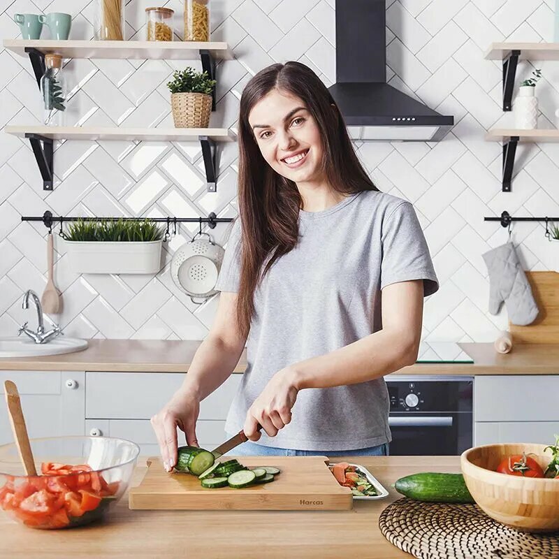 Разделочная доска Kitchen Profi, прямоугольная, дерево, 40.5x29x3.2 см — фото 1