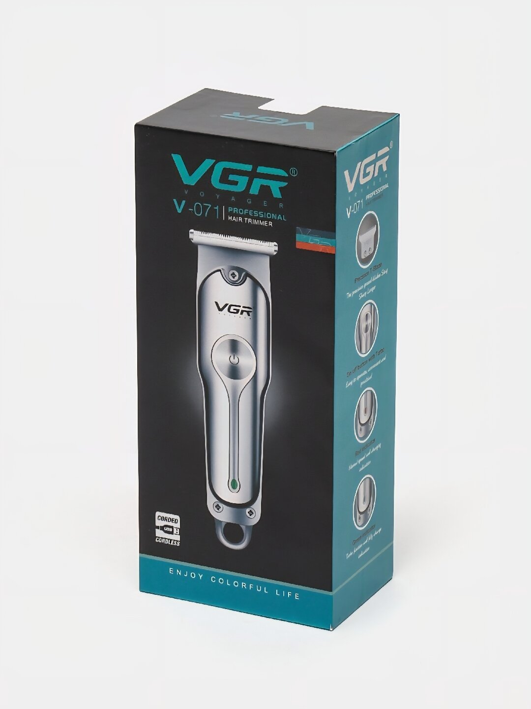 Машинка для стрижки VGR-071 триммер профессиональный аккумуляторная — фото 1