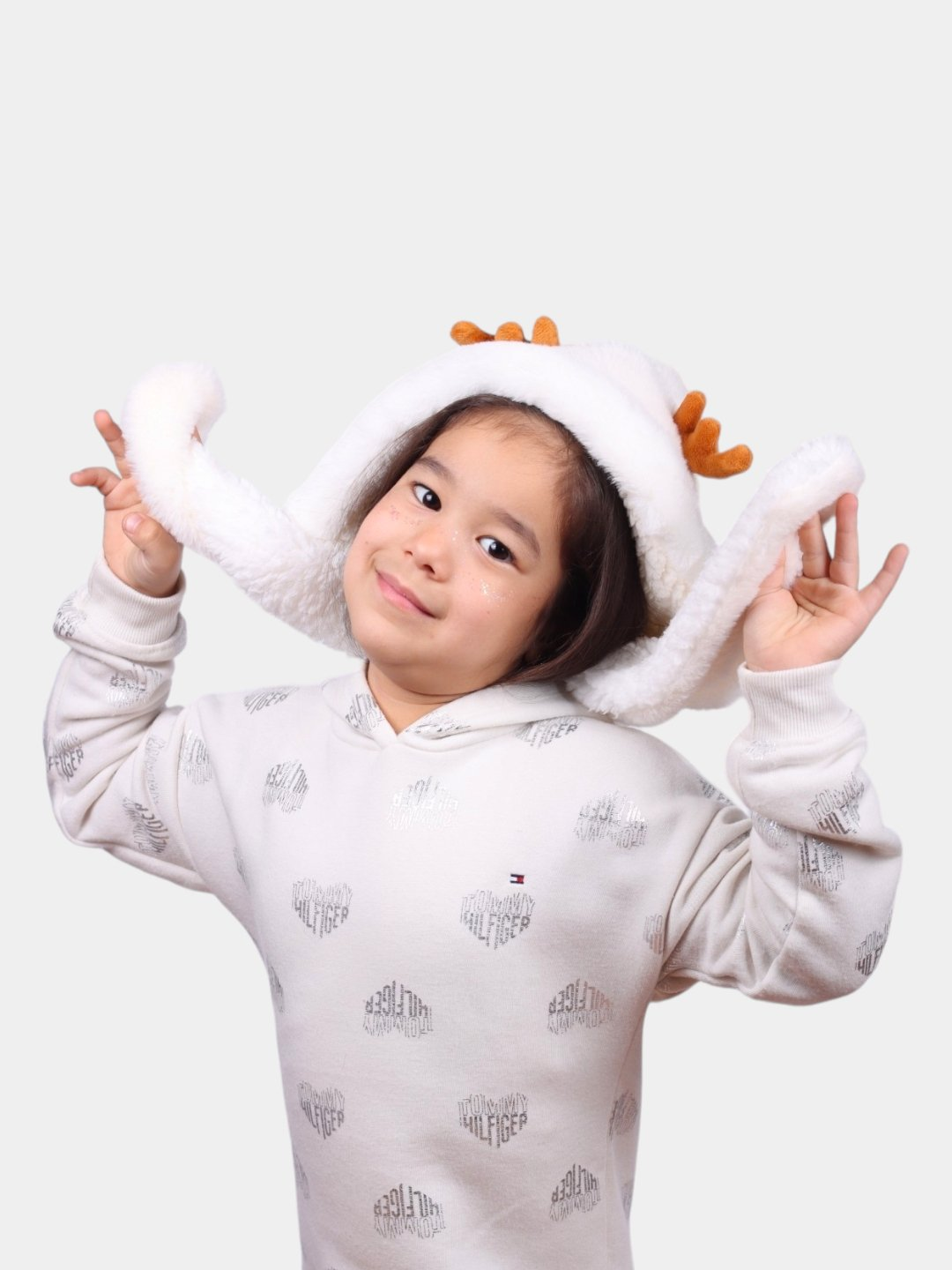 Шапка DeeR для детей, размер 3-10 лет, белый