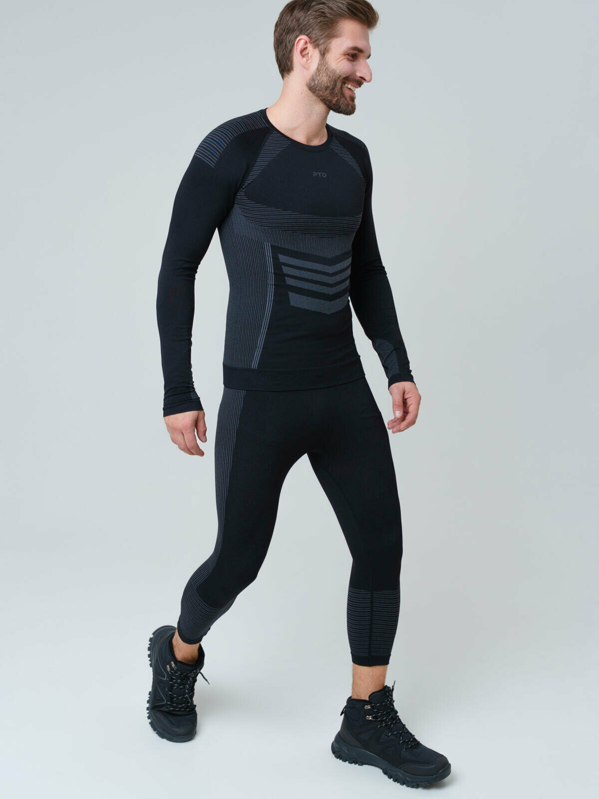 Комплект термобелья playToday размер S-M серый