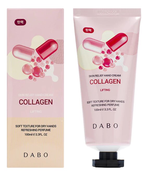 Укрепляющий крем Dabo "Collagen Skin Relief", для сухой кожи рук, 100 мл