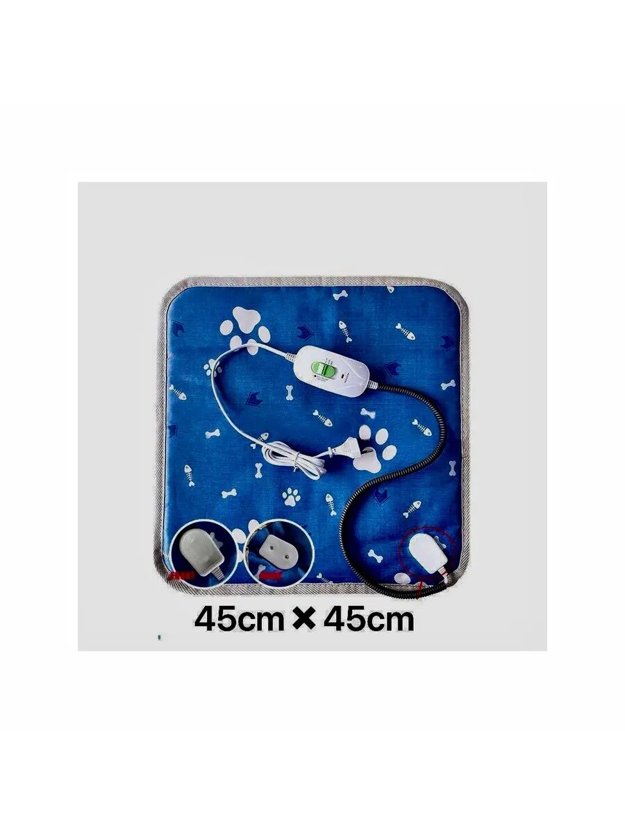 Подстилка с подогревом для кошек и собак 45х45 см