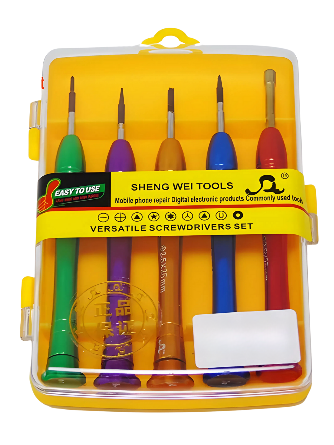 Компактный набор отвёрток 5‑в‑1 для ремонта мобильных телефонов и мелкой техники