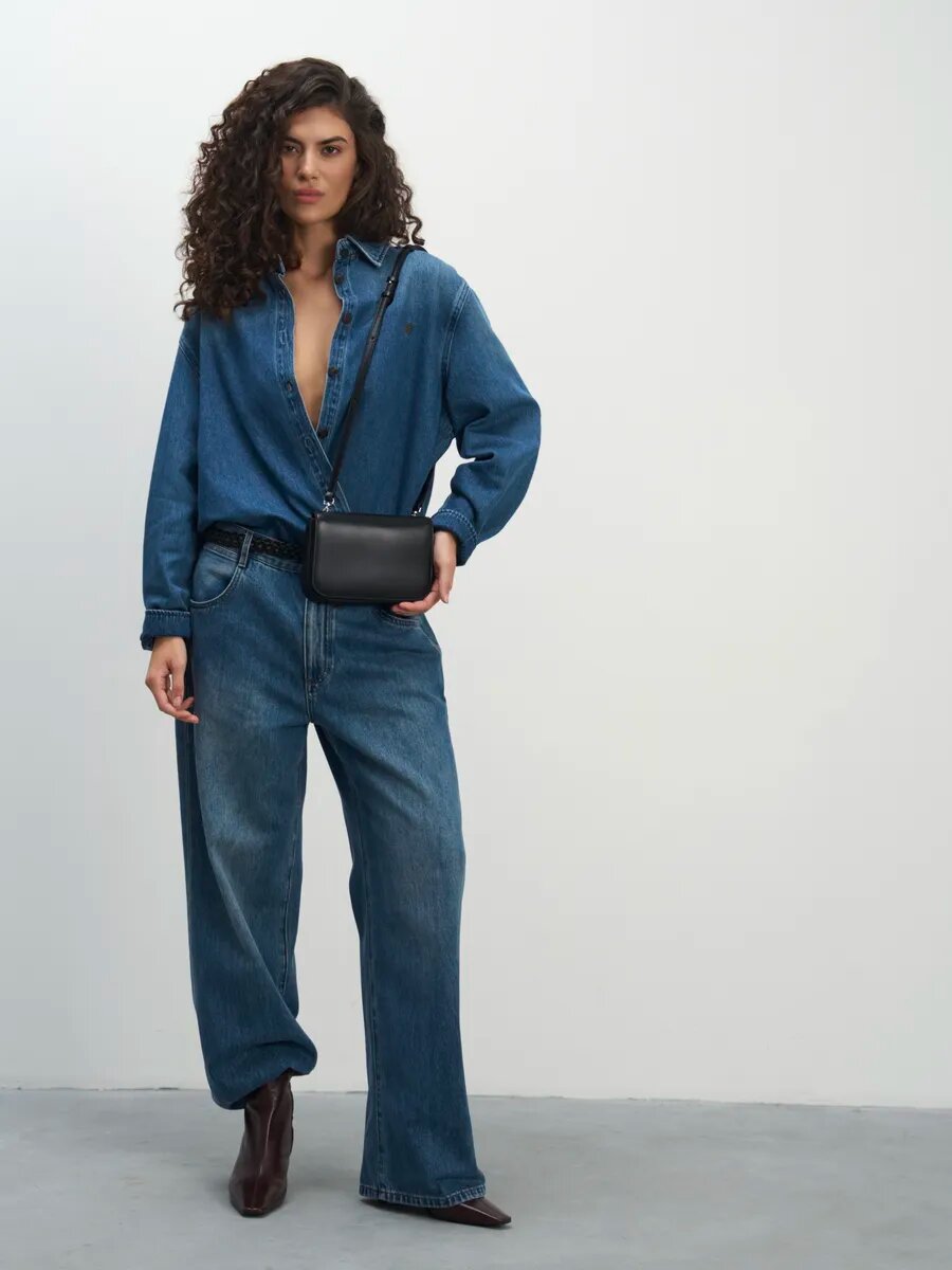 Сумка кросс-боди LeVertige LAPTOP, фактура гладкая, черный — фото 1