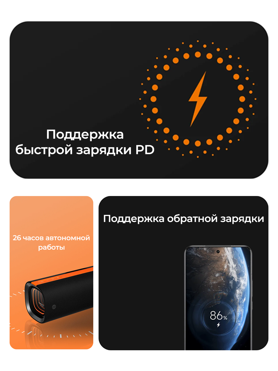 Портативная колонка Xiaomi Sound Party NS7(QBH4321GL), черный, Global Версия — фото 1