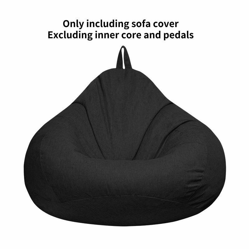 Чехол для кресла мешка relax bean bag sofa премиум ткань черный 100*120 см