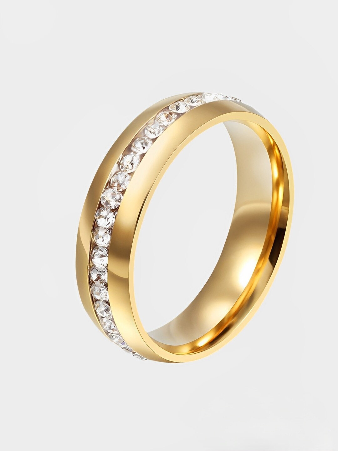 Кольцо обручальное, размер 16, золотой — фото 1