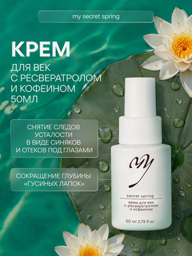 Изображение товара Крем для век с ресвератолом и кофеином, 50мл