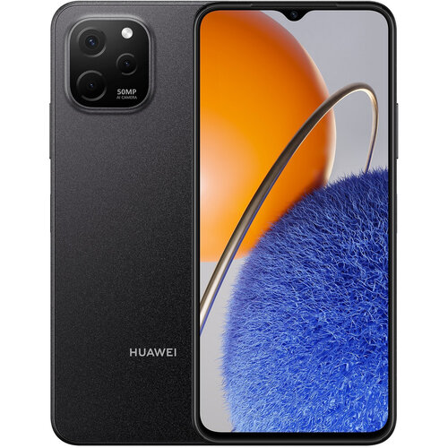 Смартфон HUAWEI Nova Y61 4/128 ГБ Global для РФ, Dual nano SIM, полночный черный смартфон huawei nova y71 8 128 гб global для рф dual nano sim black