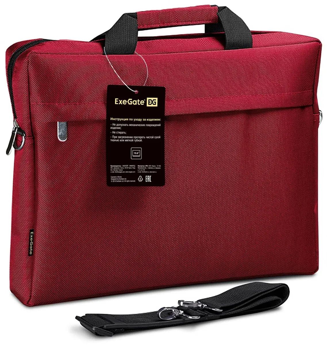 Сумка для ноутбука 15.6" EXEGATE Start S15, красный ex212299rus
