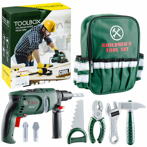 Набор инструментов Маленький строитель в сумке, S+S Toys