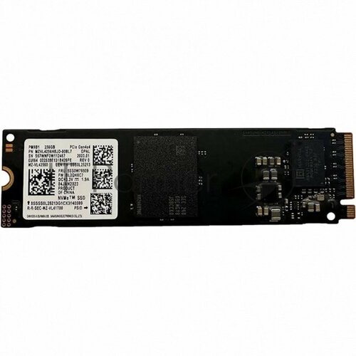Твердотельный накопитель Samsung SSD PM9B1 256GB M222x80mm NVMe PCIe 40 x4 RW 33001250MBs IOPs 224 000400 000 12 мес 672000₽