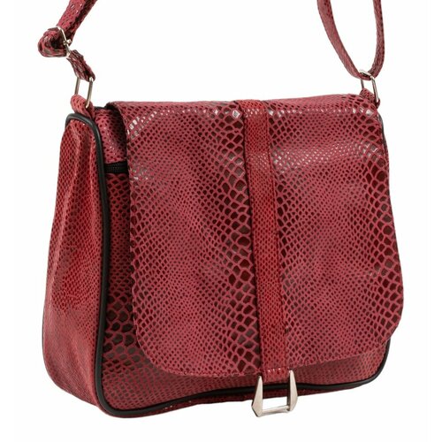 фото Сумка кросс-боди , фактура гладкая, красный unvers leather istanbul