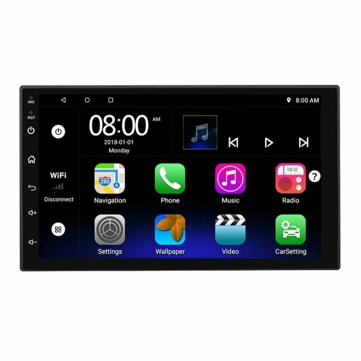 Автомагнитола 2 din 7 дюймов Android 2Gb+32Gb / GPS / Bluetooth / Wi-Fi / FM-радио