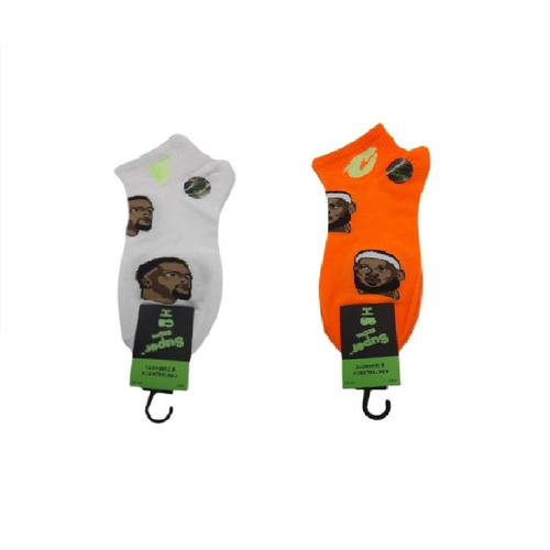 фото Носки super socks, 2 пары, размер 42-48, белый, оранжевый