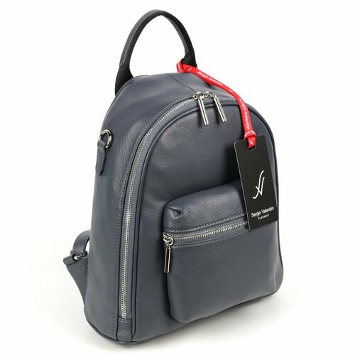 фото Рюкзак sergio valentini, фактура гладкая, серый