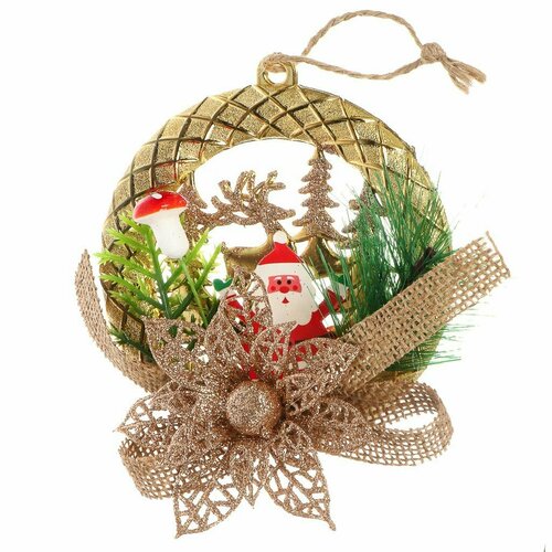 Фигурка декоративная 10.8 см, подвесная, золото, SYLD-5023096