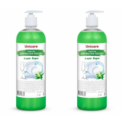 Unicare Средство для мытья посуды Алоэ Вера 1000 мл 2 шт 579₽