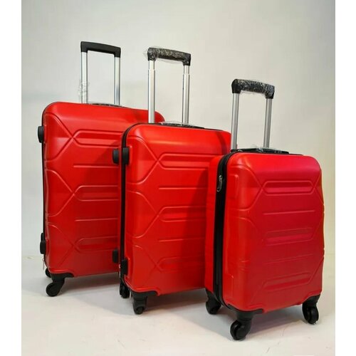 Чемодан , 37 л, размер S, красный чемодан fabretti 37 л размер s красный