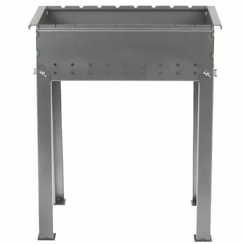 Мангал Grillux Family grill, 72х41х81 см, сталь, 2 мм, серый Hoff - фото №4
