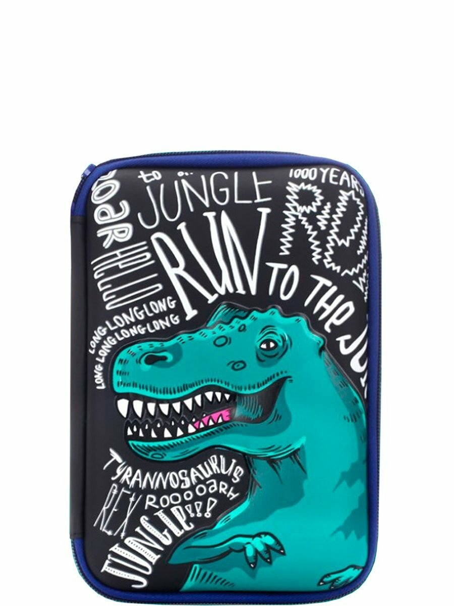 Пенал Multibrand G068-black dino - фото №1