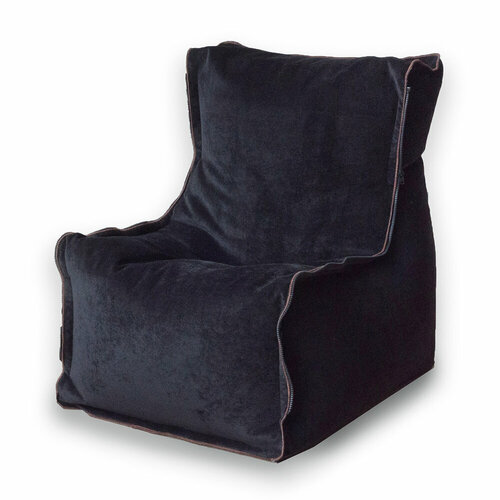 Bean Joy бескаркасное кресло Лофт, размер ХXXХL, микровельвет, черный