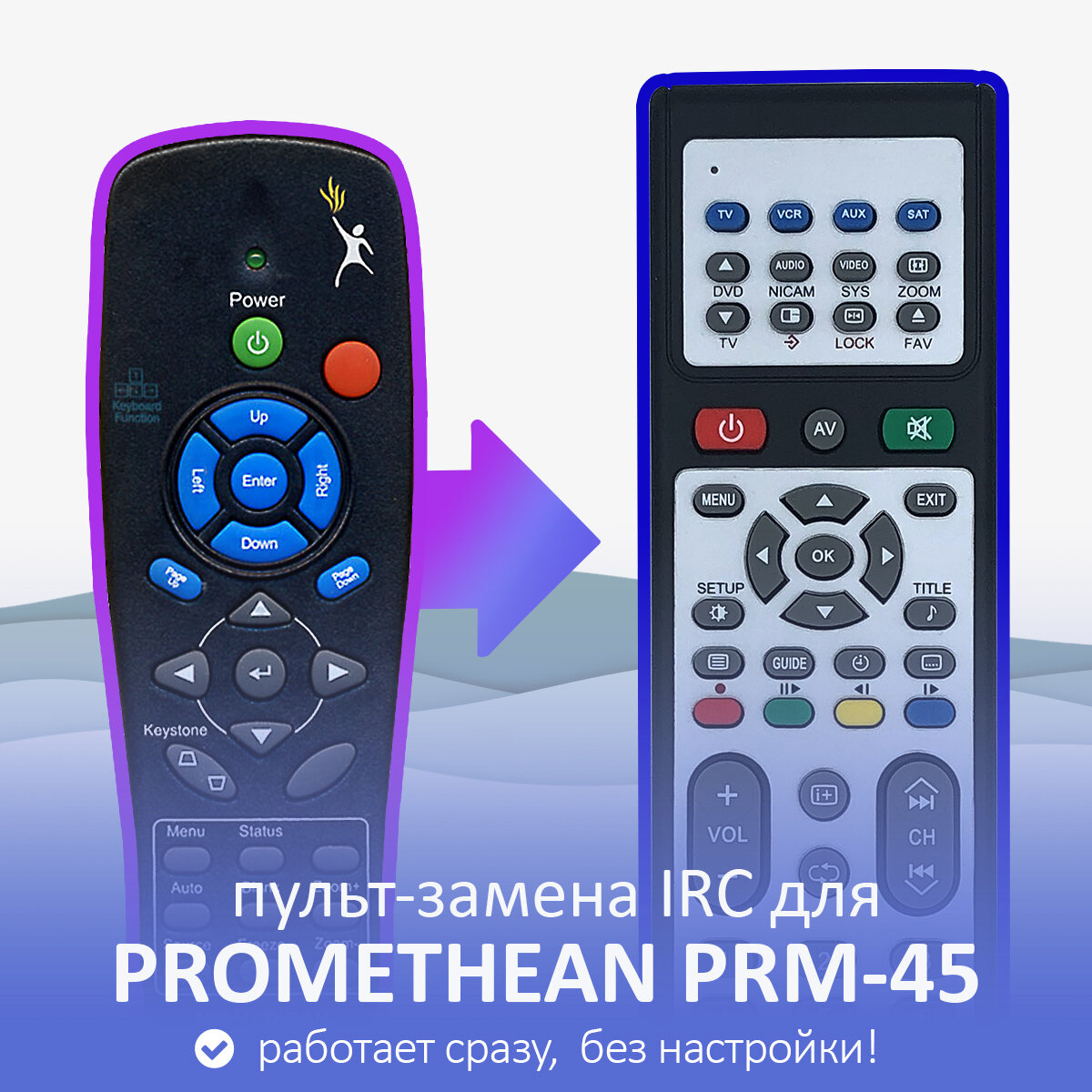Пульт-замена для PROMETHEAN PRM-45