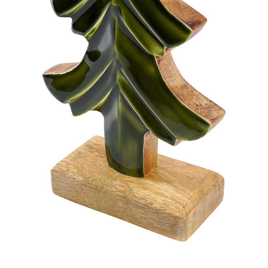 Декор новогодний Елка 30 см деревянная статуэтка Festive tree New Year Essential Tkano TK23-NY_CTR0010 — фото 1