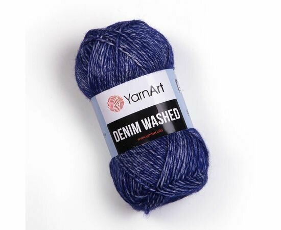 Пряжа для вязания ЯрнАрт Деним Вошед (YarnArt Denim Washed) цвет 925 синий, 50г/130м, комплект 10 мотков