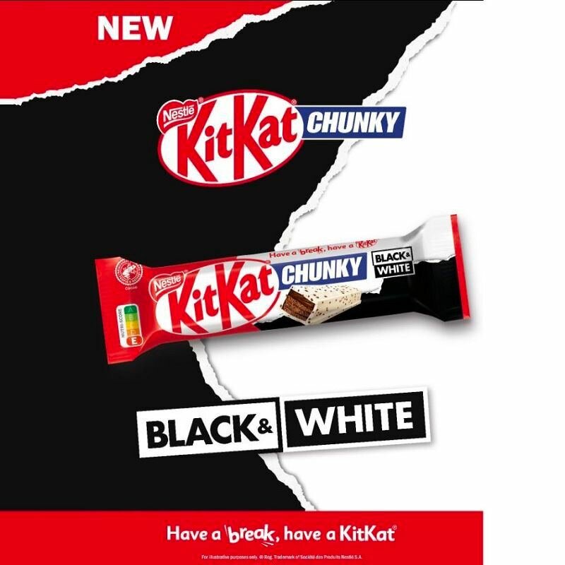 Шоколад Nestle KitKat Senses Black and White edition, 40гр - фото №6