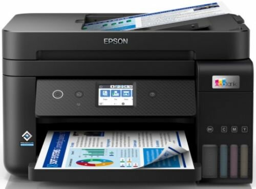 МФУ Epson EcoTank L6290 C11CJ60405 A4, 4800х1200dpi, ч/б 33стр/мин, цвет 20стр/мин, Duplex Net, WiFi, USB, RJ-45, черный (C11CJ60505/C11CJ60408)